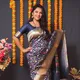N BLUE__Royal Rajgharana Sarees